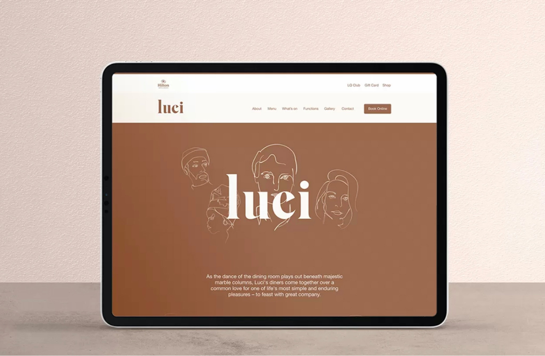 Luci Web design example